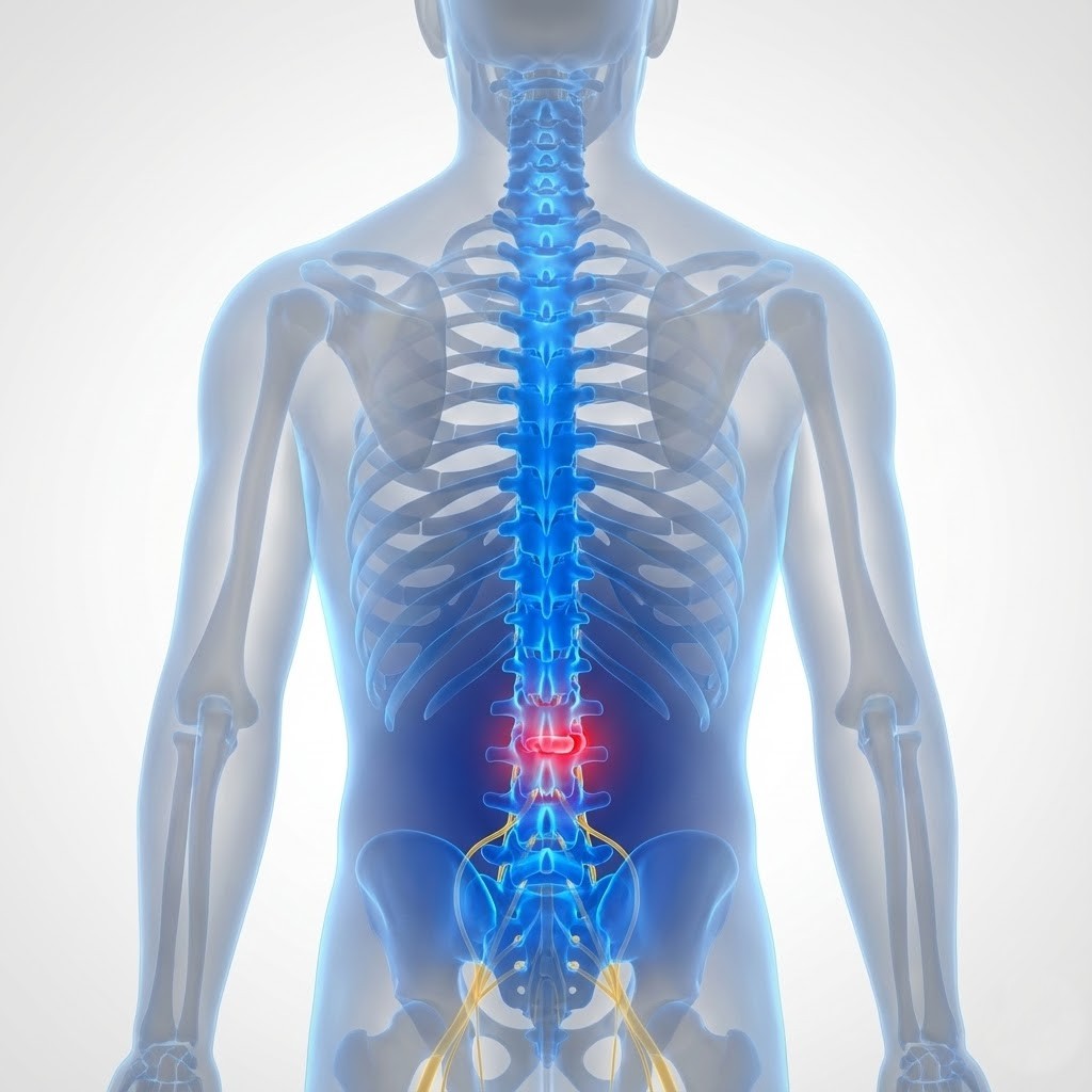 腰椎椎間板ヘルニアのイメージ